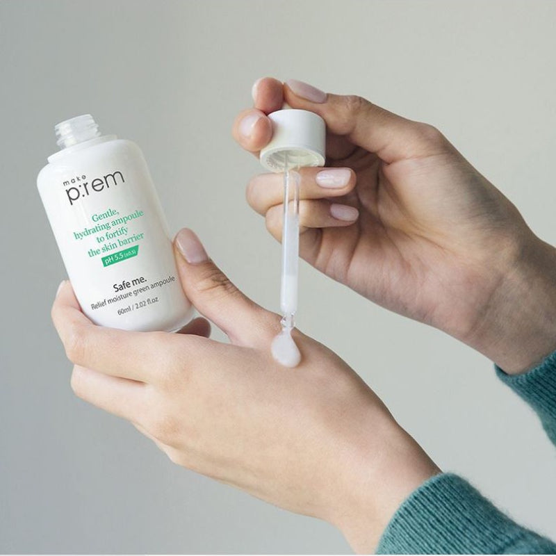 Safe me Relief Moisture Green Ampoule - (Expiring 29/10/2026)