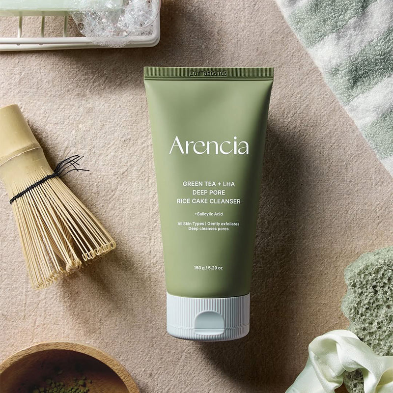 Green Tea + LHA Deep Pore Rice Cake Cleanser