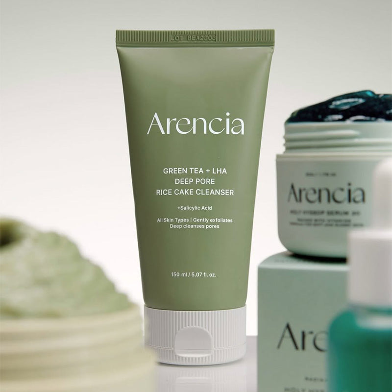 Green Tea + LHA Deep Pore Rice Cake Cleanser