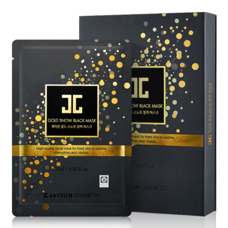 Gold Snow Black Mask