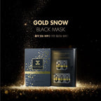 Gold Snow Black Mask
