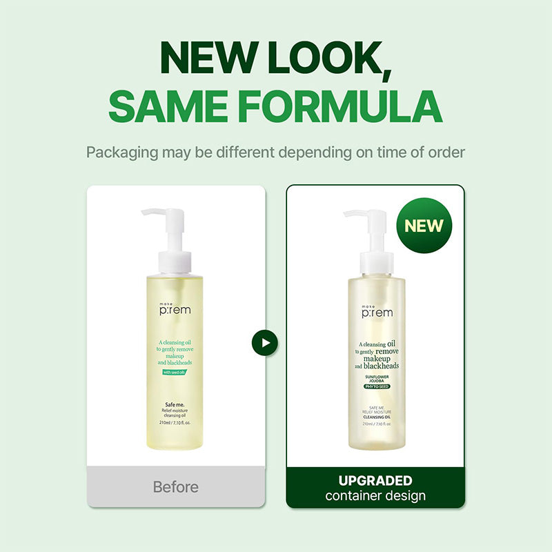 Safe me. Relief Moisture Cleansing Oil