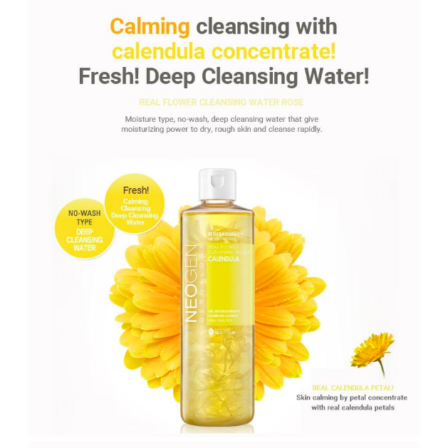 Real Flower Cleansing Water Calendula