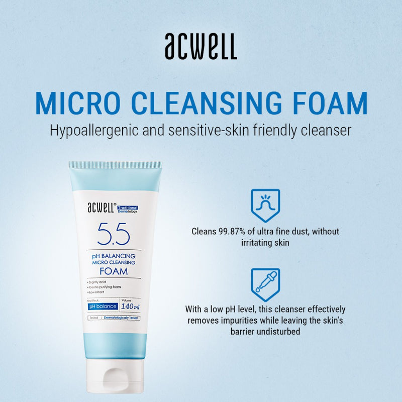 No 5.5 pH Balancing Micro Cleansing Foam