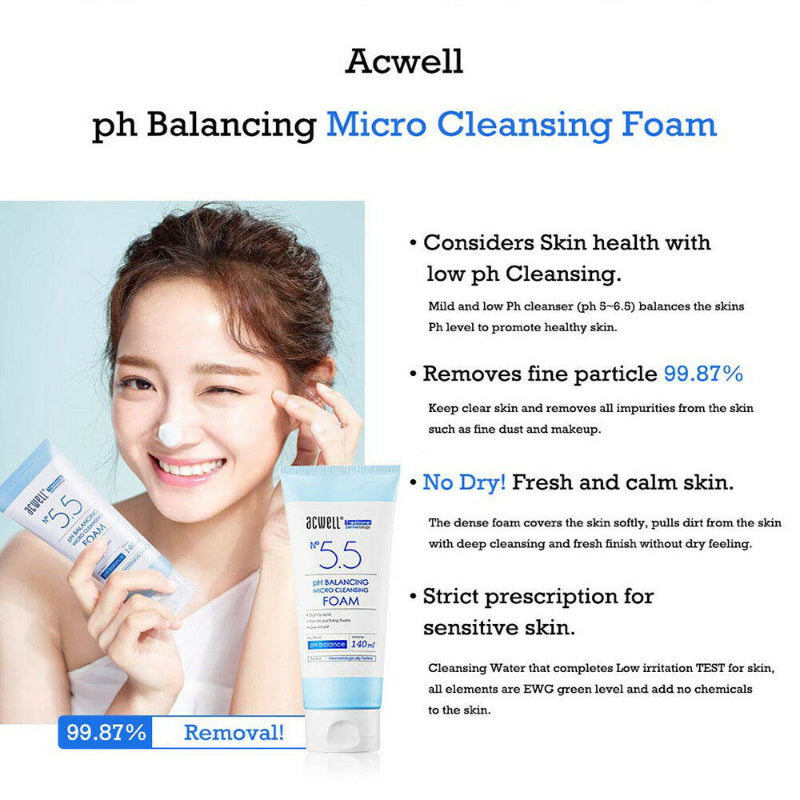 No 5.5 pH Balancing Micro Cleansing Foam